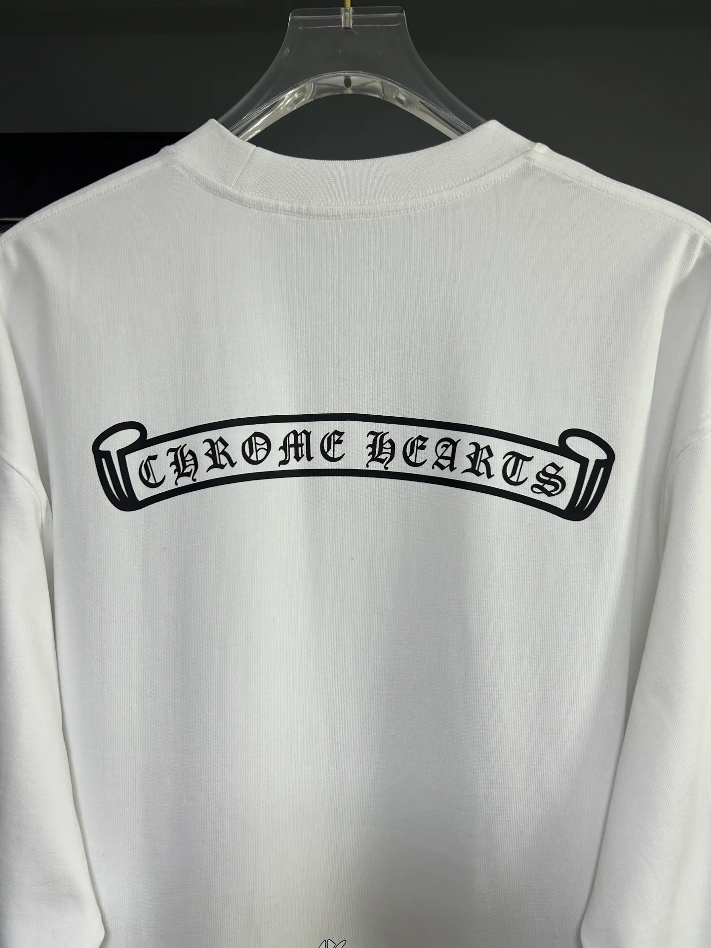 P230 2026 new (exclusive) Chrome Hearts autumn and winter limited edition heavyweight high-weight long-sleeved T-shirt, customized Dreamweaver Yayun ribbed cotton designer concept style Fabric: Heavy 380g Size: S M L XL Color: White Black